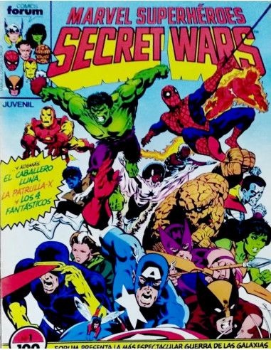 Colección completa Secret Wars I y II Marvel grapa vintage