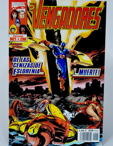 Cómic Los Vengadores Vol.3 Marvel grapa original kiosco
