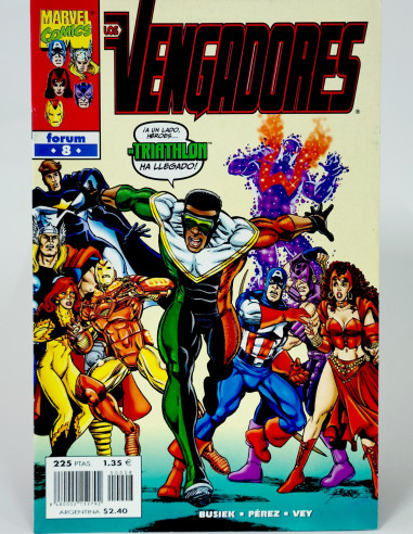 Cómic Los Vengadores Vol.3 Marvel grapa de kiosco