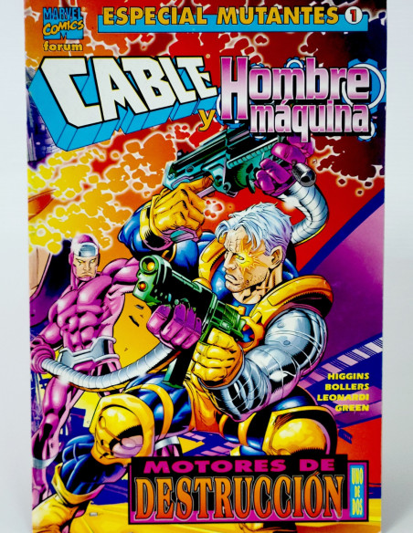 Cómic Especial Mutantes Cable y Hombre Máquina Marvel grapa