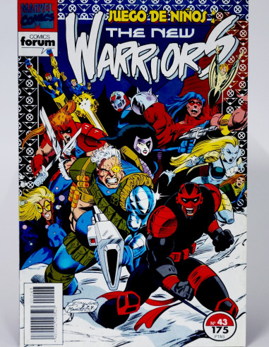 The New Warriors 43 Vol.1 Marvel grapa clásico de kiosco