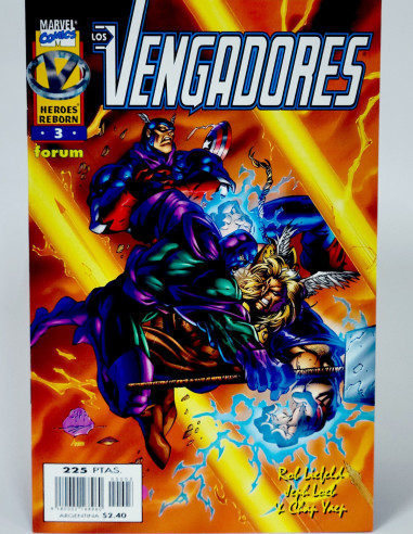 Cómic Heroes Reborn Los Vengadores Marvel grapa kiosco