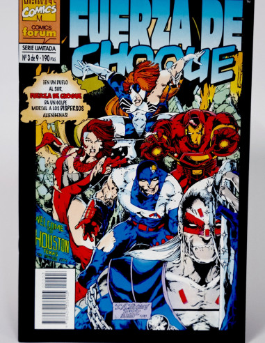 **Cómic Fuerza de Choque Vol.1 Marvel grapa Madrid coleccionista**