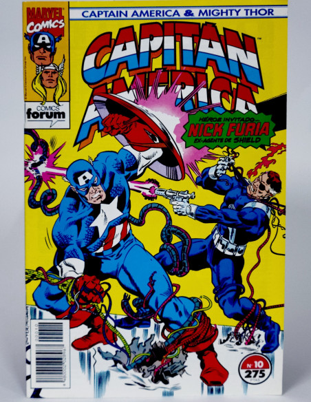 CÓMIC CAPITAN AMÉRICA THOR PODEROSO 10 FORUM MARVEL GRAPA DE KIOSCO