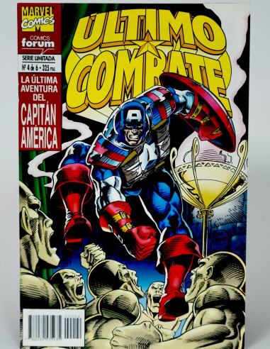 **Cómic Capitán América combate Marvel grapa vintage Barcelona**
