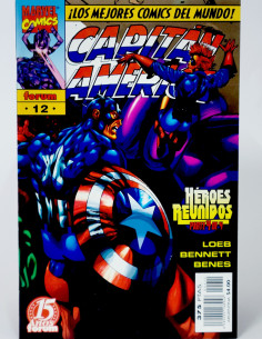 **Cómic Marvel Capitán América Heroes Reborn grapa vintage Madrid**