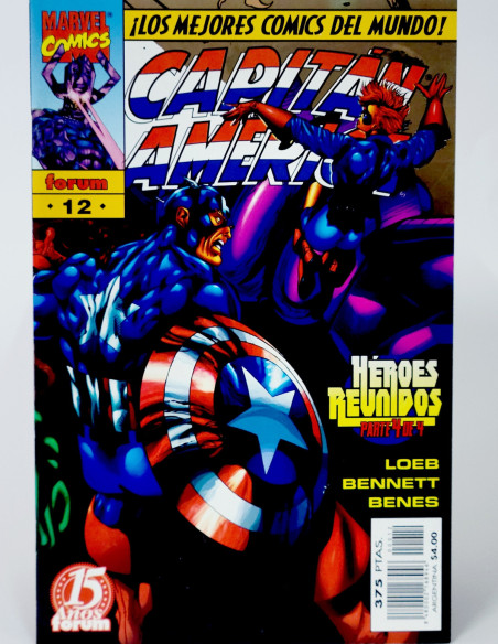 **Cómic Marvel Capitán América Heroes Reborn grapa vintage Madrid**