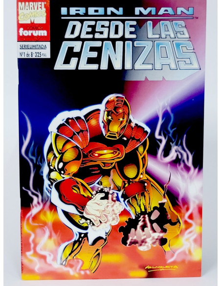 **Cómic antiguo Iron Man 1 Desde las cenizas Marvel coleccionista**