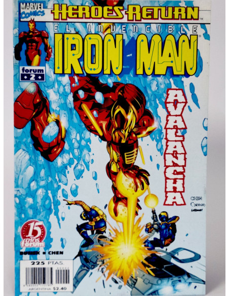 **Cómic Iron Man 2 Avalancha Vol.2 Marvel coleccionista antiguo**