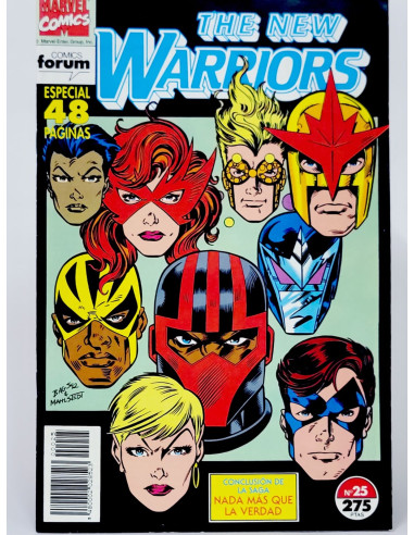**Cómic antiguo THE NEW WARRIORS Marvel Vol.1 de colección**