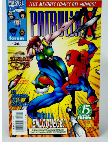 **Cómic antiguo Patrulla-X 26 Médula Vol.2 Marvel coleccionista**