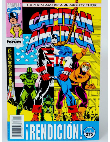 CÓMIC CAPITÁN AMÉRICA 4 ¡RENDICIÓN! VOL.2 FORUM MARVEL VOLUMEN DE KIOSCO