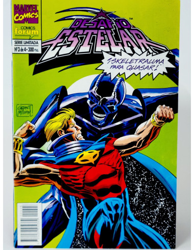 **Cómic antiguo Desafío Estelar Skeletrauma Quasar Marvel colección**