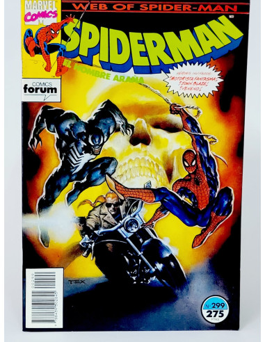 Cómic antiguo SpiderMan 299 Espiritus de Veneno Marvel coleccionistas