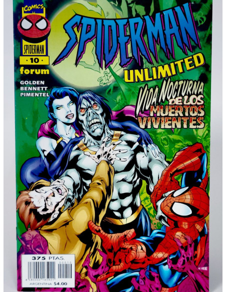 CÓMIC SPIDERMAN UNLIMITED 10 VIDA NOCTURNA DE LOS MUERTOS VIVIENTES...