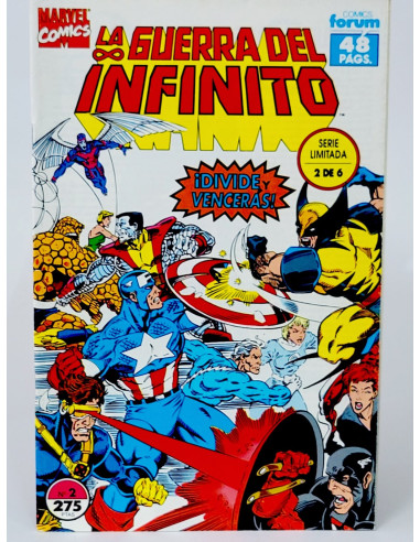 Cómic Marvel clásico La Guerra del Infinito 2 coleccionistas