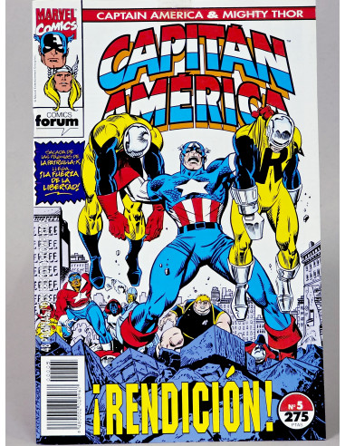 CÓMIC CAPITÁN AMÉRICA 5 ¡RENDICIÓN! VOL.2 FORUM MARVEL VOLUMEN EXCE...