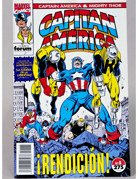 CÓMIC CAPITÁN AMÉRICA 5 ¡RENDICIÓN! VOL.2 FORUM MARVEL VOLUMEN EXCE...