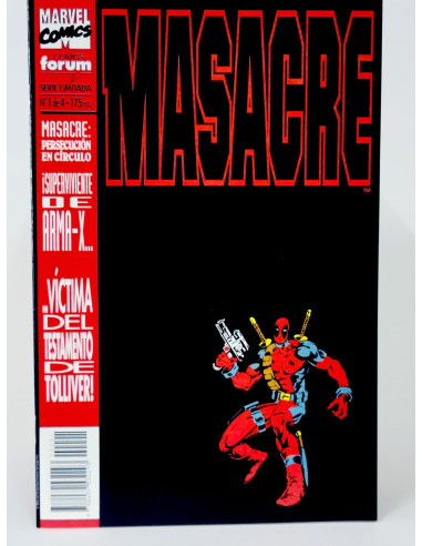 CÓMIC MASACRE 1 PERSECUCIÓN EN CÍRCULO VOL.1 FORUM MARVEL VOLUMEN DE KIOSCO