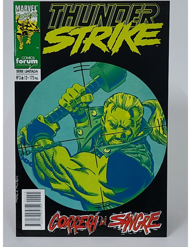 **Cómic Thunderstrike 3 Sangre Marvel grapa coleccionismo antiguo**
