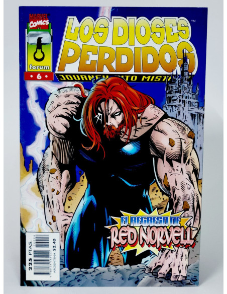 CÓMIC LOS DIOSES PERDIDOS 6 EL REGRESO DE RED NORVELL FORUM GRAPA MARVEL EXCELENTE ESTADO