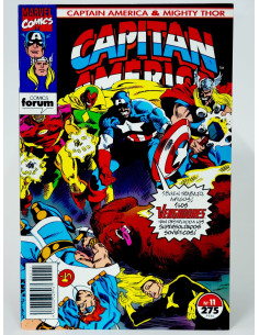 **Cómic Capitán América 11 Vol.2 Marvel grapa colección**