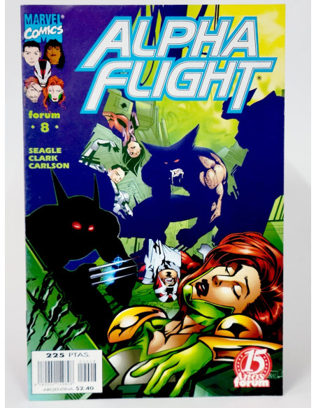 **Alpha Flight Vol.2 Grapa Marvel, cómic coleccionista vintage**