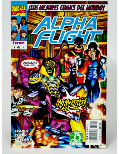 Cómic **Alpha Flight Mesmerizados** Marvel clásico colección grapa