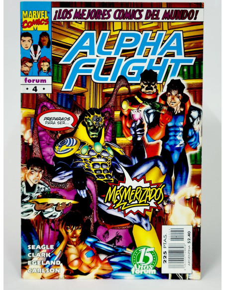 Cómic **Alpha Flight Mesmerizados** Marvel clásico colección grapa