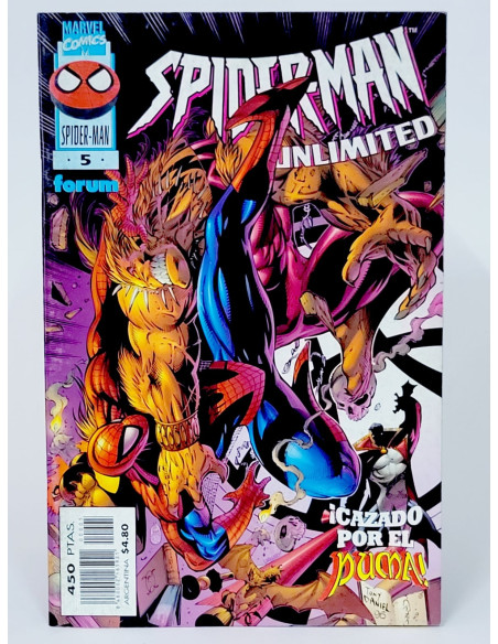 **Cómic Spiderman Unlimited 5 Marvel, coleccionista vintage**