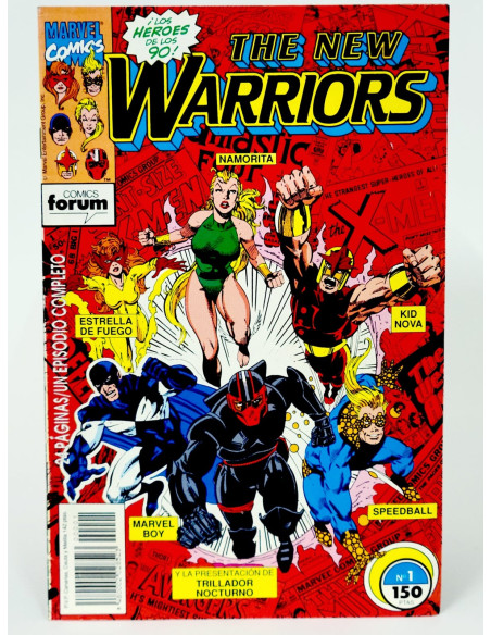 Cómic **Marvel The New Warriors 90s** coleccionistas grapa vintage