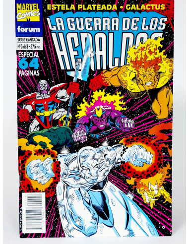 CÓMIC ESTELA PLATEADA 3 LA GUERRA DE LOS HERALDOS FORUM GRAPA MARVEL DE KIOSCO