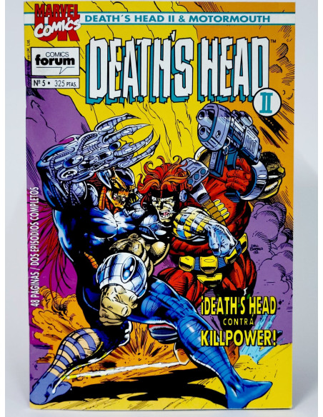 **Cómic vintage Marvel DEATH'S HEAD II, grapa coleccionista**