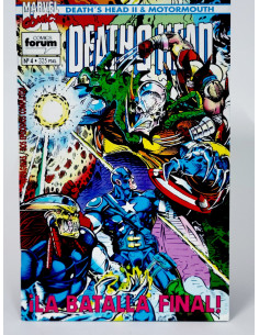 **Cómic antiguo Marvel: Death’s Head II 4 grapa coleccionistas**