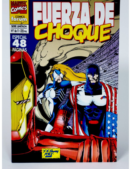 Cómic **Fuerza de Choque Marvel** grapa colección **tebeos vintage**
