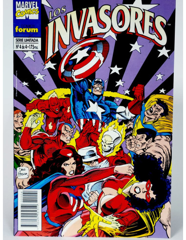 **Cómic clásico Los Invasores Marvel grapa coleccionista antiguo**
