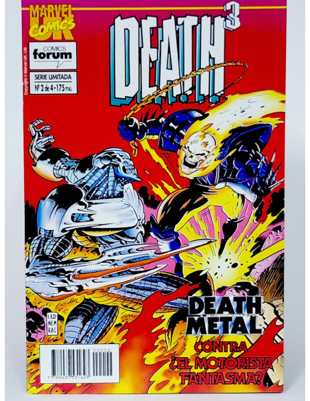 CÓMIC DEATH 3 2 METAL CONTRA ¿EL MOTORISTA FANTASMA? FORUM GRAPA MARVEL DE KIOSCO