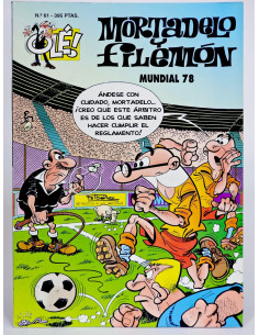 **Cómic Mortadelo y Filemón 61 Mundial 78 Olé colección vintage**