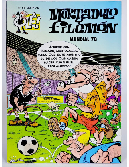 **Cómic Mortadelo y Filemón 61 Mundial 78 Olé colección vintage**