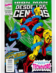CÓMIC IRON MAN DESDE LAS CENIZAS 2 APLASTADO FORUM GRAPA MARVEL EXCELENTE ESTADO