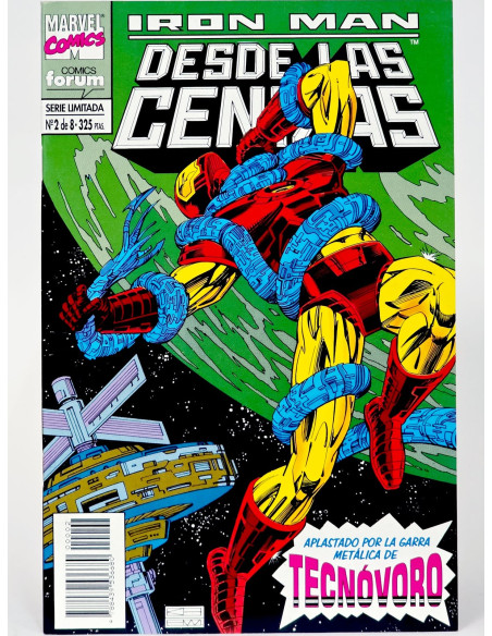 CÓMIC IRON MAN DESDE LAS CENIZAS 2 APLASTADO FORUM GRAPA MARVEL EXCELENTE ESTADO