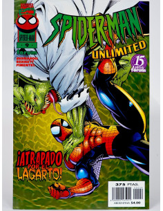 **Cómic antiguo Spiderman Unlimited 9 Marvel grapa colección**