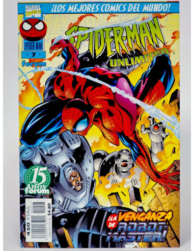**CÓMIC SPIDERMAN UNLIMITED 7 ROBOT-MASTER MARVEL COLECCIÓN TEBEOS**