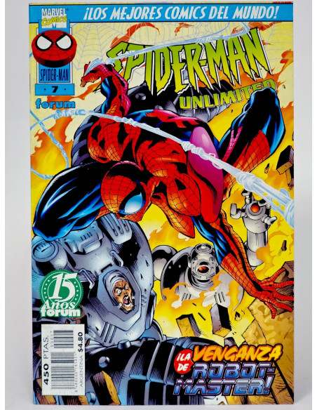 **CÓMIC SPIDERMAN UNLIMITED 7 ROBOT-MASTER MARVEL COLECCIÓN TEBEOS**