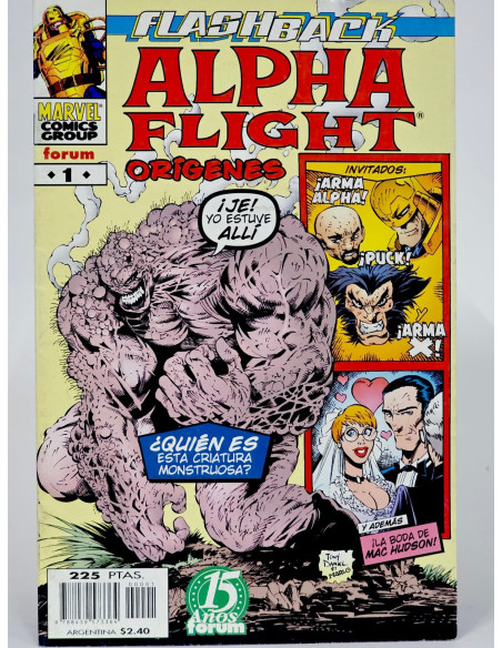 **Cómic Marvel Alpha Flight 1 Orígenes clásico coleccionistas**