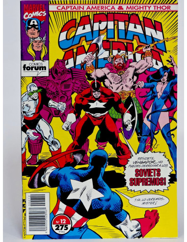 Cómic Capitán América Marvel grapa antiguo colección tebeo