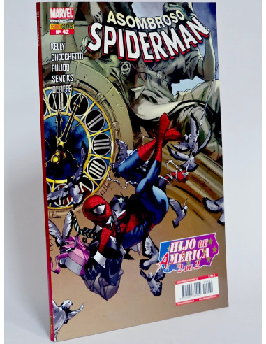 CÓMIC ASOMBROSO SPIDERMAN 42 HIJO DE AMÉRICA 2 DE 2 VOL.7 PANINI MARVEL VOLUMEN SPIDER-MAN DE KIOSCO