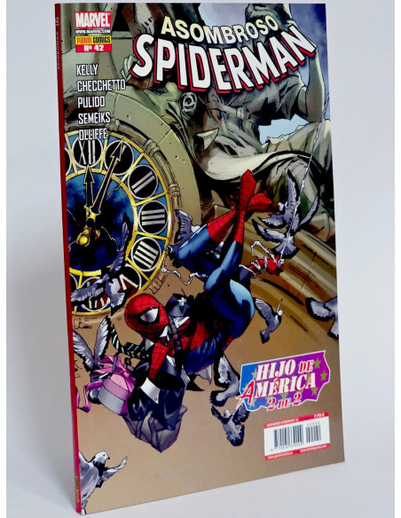 CÓMIC ASOMBROSO SPIDERMAN 42 HIJO DE AMÉRICA 2 DE 2 VOL.7 PANINI MARVEL VOLUMEN SPIDER-MAN DE KIOSCO