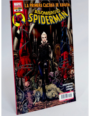 CÓMIC ASOMBROSO SPIDERMAN 28 LA PRIMERA CACERÍA DE KRAVEN VOL.7 PANINI MARVEL VOLUMEN DE KIOSCO