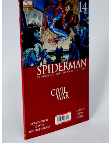 **Cómic antiguo Spiderman Civil War Marvel Panini coleccionista**